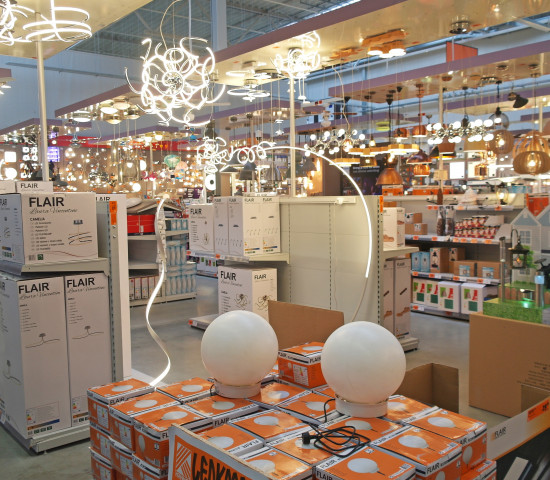 Hornbach, Zwolle, Leuchtenabteilung 
