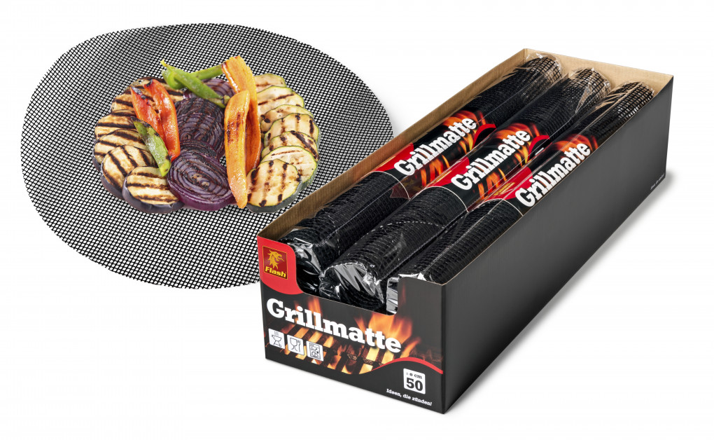 Grillmatte Aus Silikon – 33x40 Cm, Hitzebeständig – Anti-Haft Für Rost, Wiederverwendbar Für Grill & Ofen