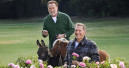Arnold Schwarzenegger wirbt zusammen mit Ralf Moeller für Parkside