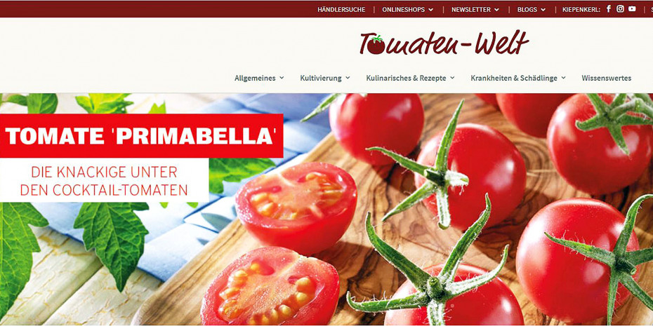 Den bestens vernetzten jungen Zielgruppen bietet das Unternehmen Infos und Anregungen auf seinen Themenforen wie tomaten-welt.de.