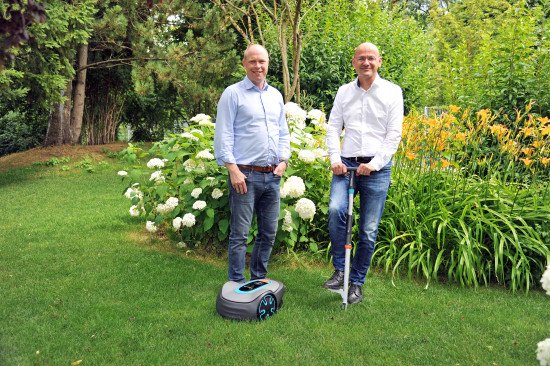 Pär Åström (l.), President der Gardena Division, und Vertriebschef Tobias M. Koerner