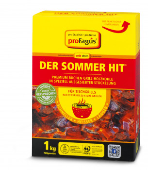 Pro Fagus, Premium Buchen Grill-Holzkohle Der Sommerhit