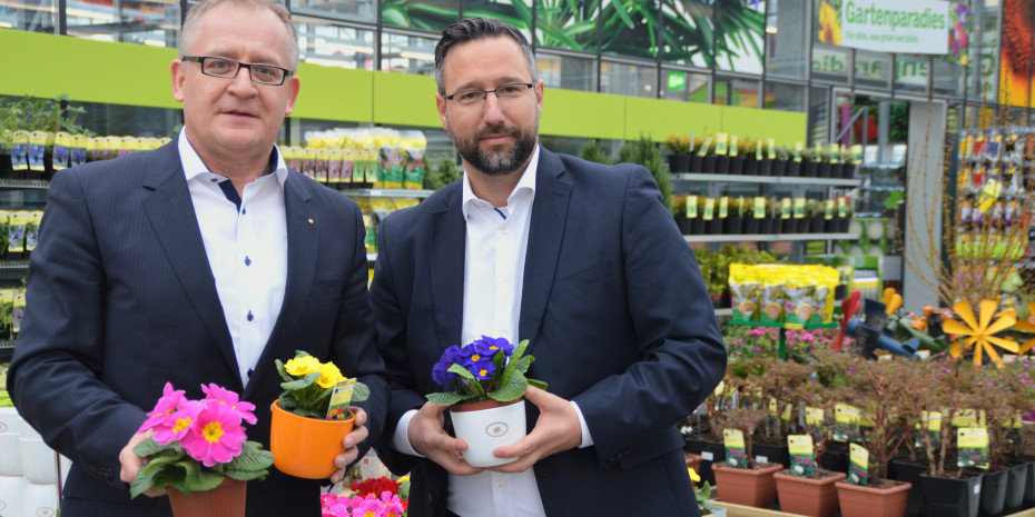 Christoph Theler (l.), Leiter Bau+Hobby, und Daniel Held, verantwortlich für die Region Zürich-Zentralschweiz.
