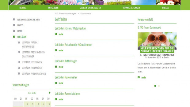 Die Leitfäden sind im Download-Bereich der IVG-Website (www.ivg.org) für jeden abrufbar.