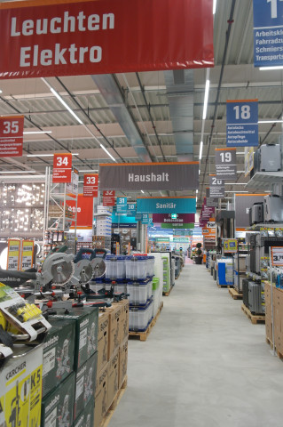 Der "normale" Obi-Baumarkt verfügt in Schaffhausen über eine Verkaufsfläche von rund 3.250 m².