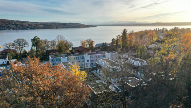 Ins Quartier Lagom in Herrsching am Ammersee, einem Neubauprojekt von Bauwerk, ziehen Anfang 2021 die ersten Bewohner ein. 