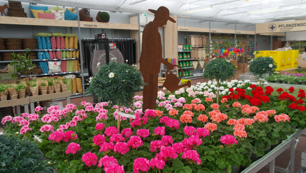 Garten ist einer der drei Bereiche, in die der neue Markt aufgeteilt ist.