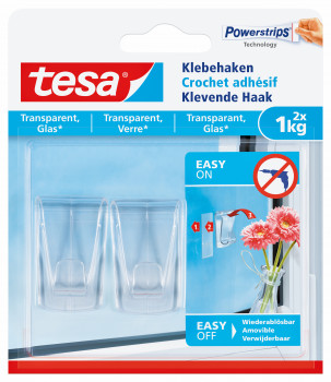 Tesa, transparente Klebehaken