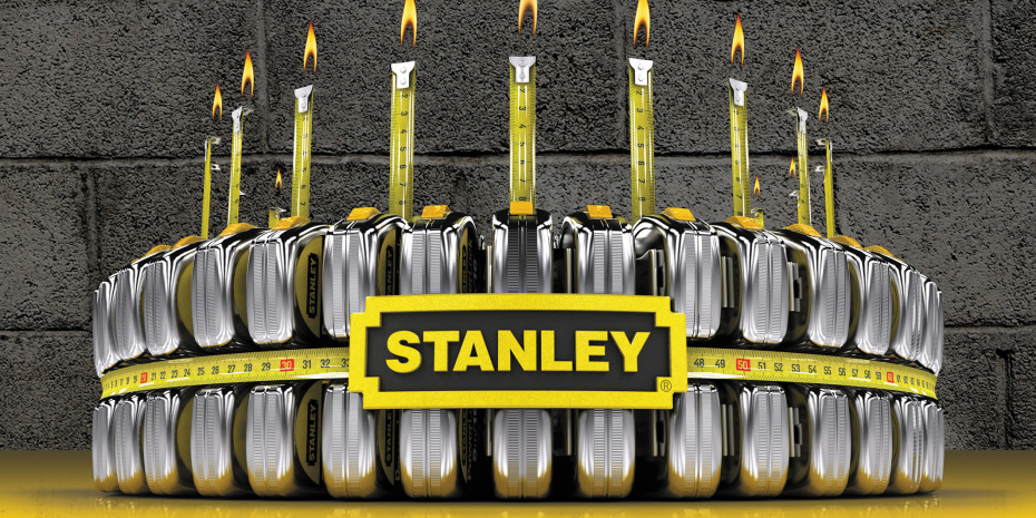 Feiert Geburtstag: das Powerlock Bandmaß von Stanley.