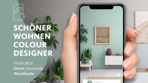 Augmented Reality kommt etwa bei Apps zum Einsatz, die Kunden bei der Auswahl der passenden Wandfarbe unterstützen sollen, wie hier bei einer Anwendung von Schöner Wohnen-Farbe. 