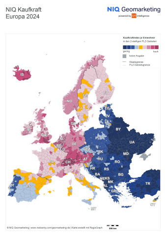 NIQ Kaufkraft Europa 2024.