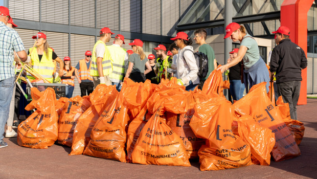 Beim World Clean Up Day haben allein die Bauhaus-Mitarbeiter mehr als 3.000 kg Abfall gesammelt.