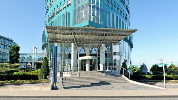 Blick auf die Zentrale der E/D/E-Gruppe in Wuppertal.