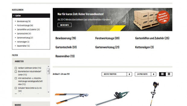 Der Online-Marktplatz Toolineo ist eine hundertprozentige Tochter des Einkaufs- und Marketingverbunds EDE.