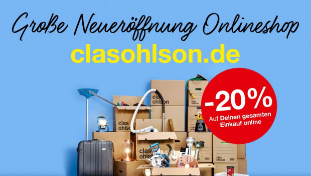 Clas Ohlson-Online-Shop ist deutschlandweit an den Start gegangen.