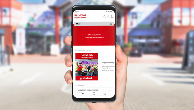 Bauking kommuniziert ab sofort über seine App „Bauking4you“ online mit seinen Mitarbeitern.