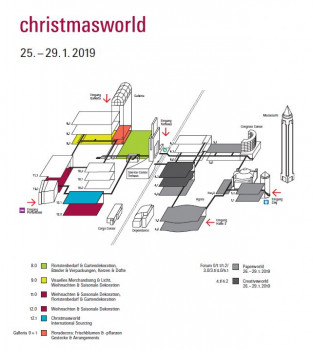 Das neue Hallenkonzept der Christmasworld.