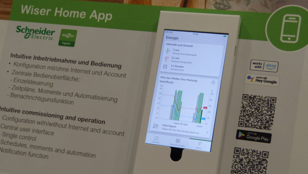 Mit Produkten wie der Wiser App von Schneider Electric lässt sich der Energieverbrauch im Haus überwachen und steuern. 